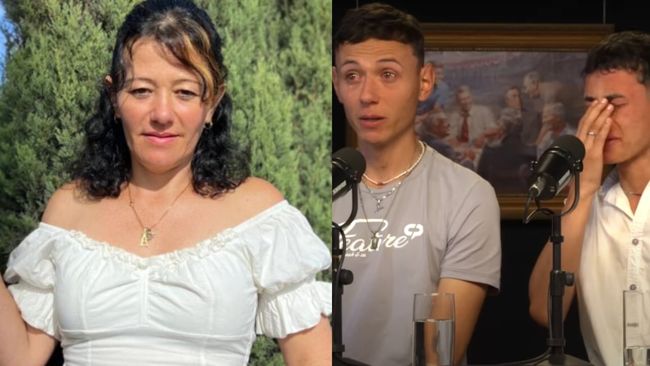 Los jóvenes lloraron al recordar el día en el que su mamá fue encontrada muerta.