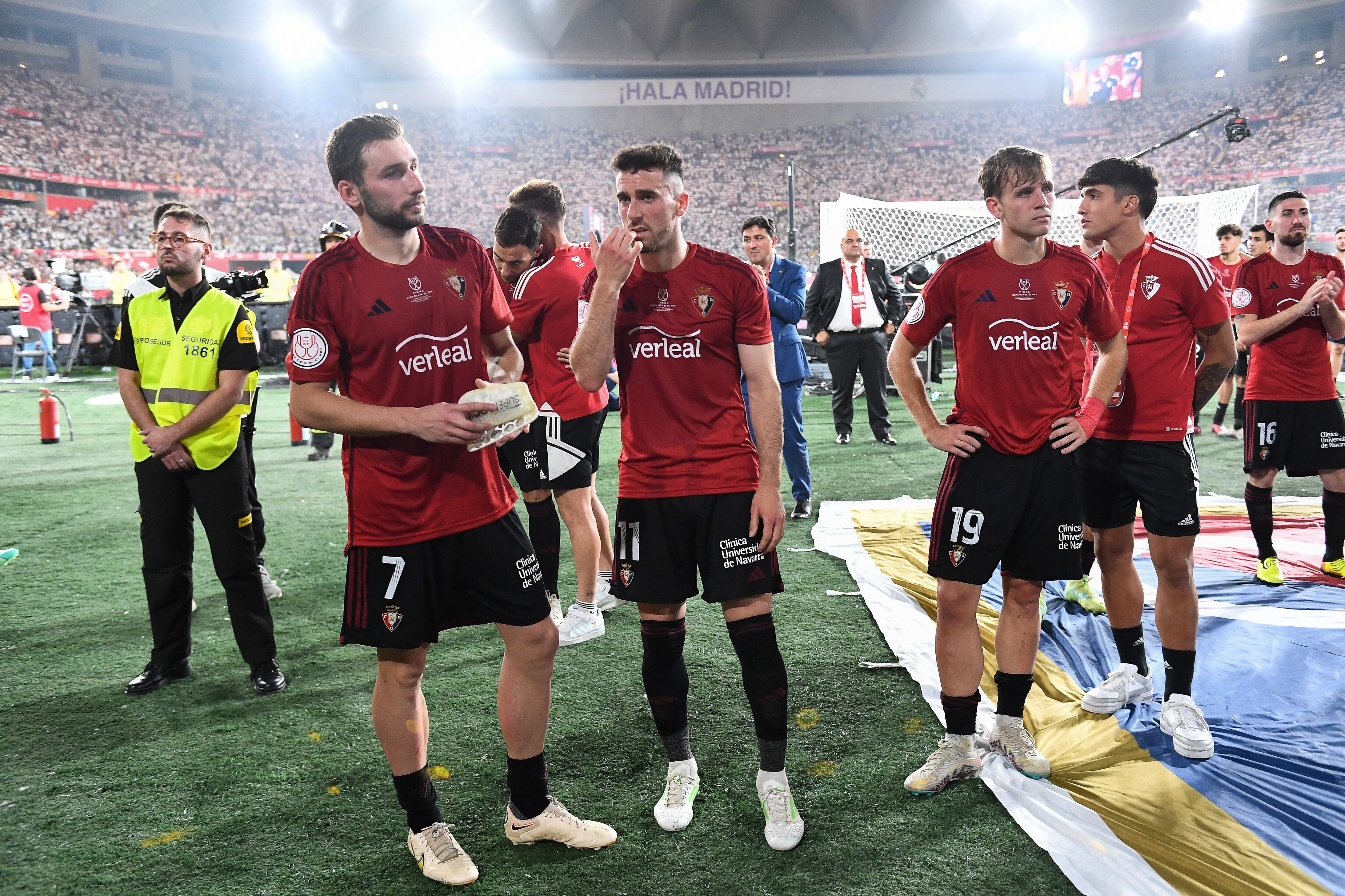 Osasuna perdió 2 a 1 la final de la Copa del Rey. Foto: AFP.
