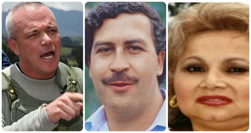John Jairo Velásquez, Pablo Escobar y Griselda Lobo.
