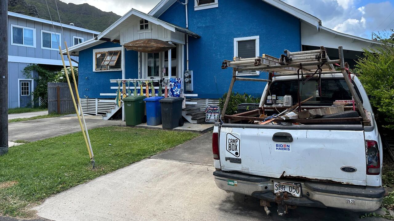 La casa de Ryan Routh se ve en Kaaawa, Hawaii, el domingo 15 de septiembre de 2024. Routh está bajo custodia policial en relación con el aparente intento de asesinato del ex presidente Donald Trump, candidato presidencial republicano, el domingo en West Palm Beach, Florida ( Foto AP/Audrey McAvoy)