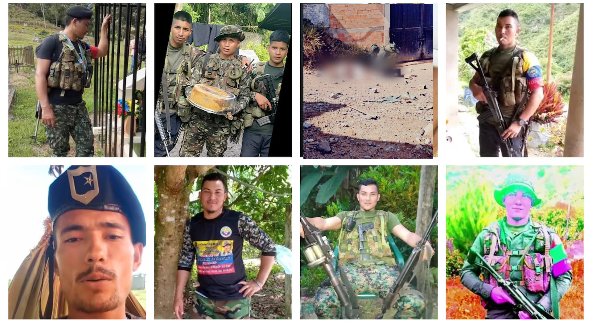 Estas son las imágenes que se encontraron en el celular hallado al asalto a Morales, Cauca