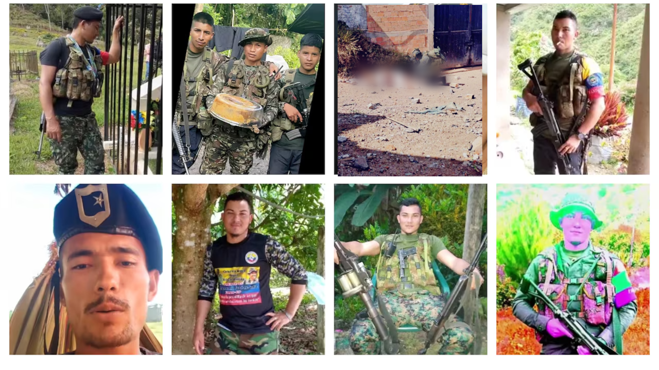 Estas son las imágenes que se encontraron en el celular hallado en el asalto a Morales, Cauca.