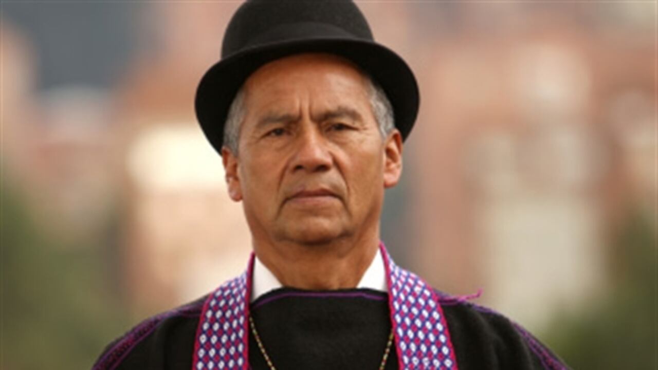 Lorenzo Muelas, líder indígena.
