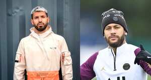 Neymar y Agüero en Among Us.