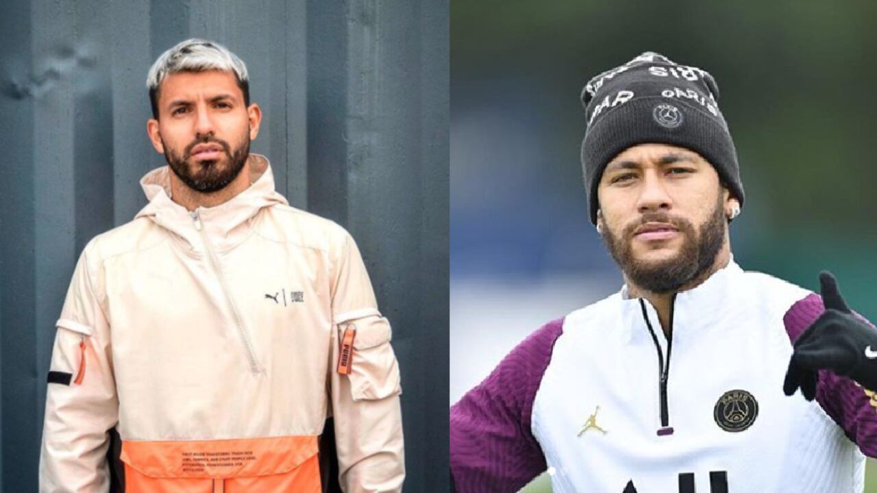 Neymar y Agüero en Among Us.