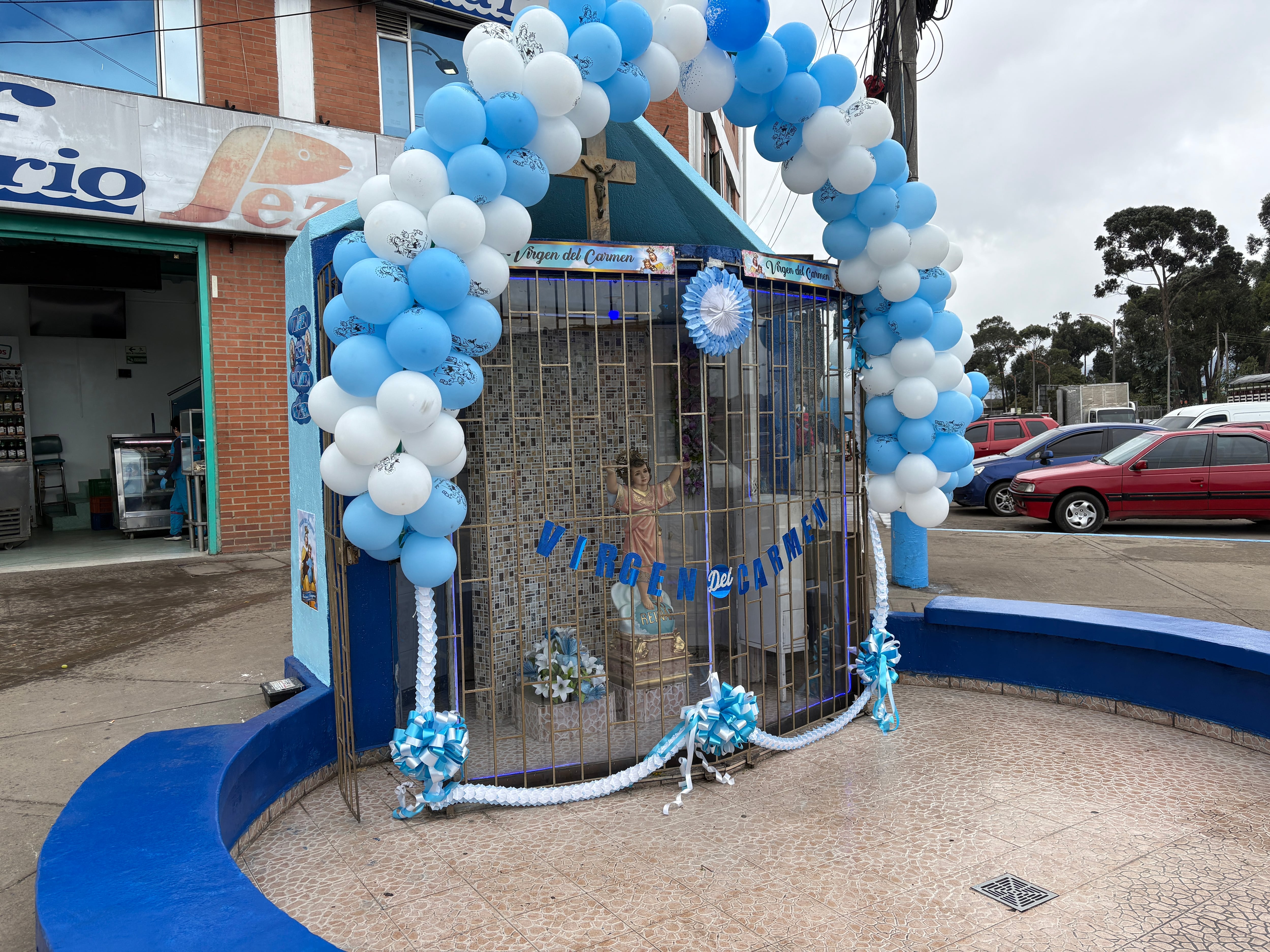 Celebración del día de la Virgen del Carmen, Patrona de los transportadores colombianos.