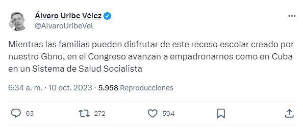 Trino del expresidente Álvaro Uribe.