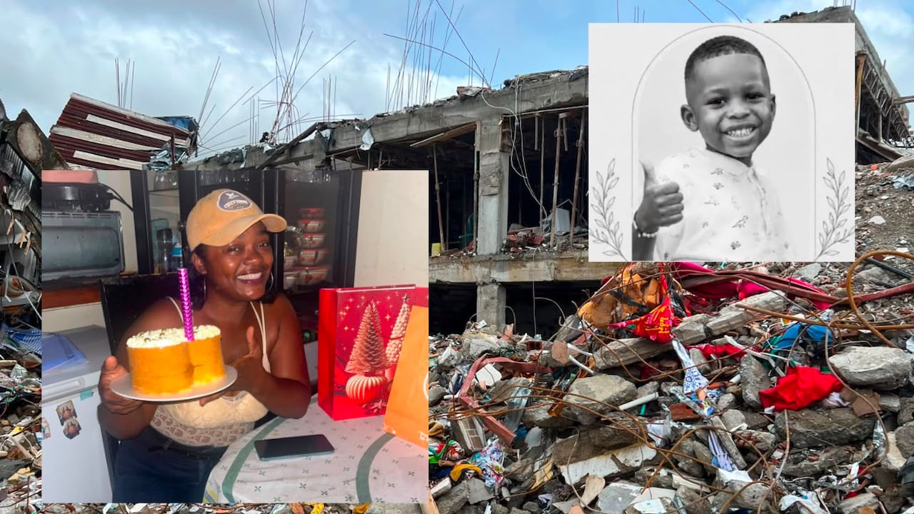 Rocío Salas y Mateo Valencia, víctimas del terremoto en Quibdó Chocó.