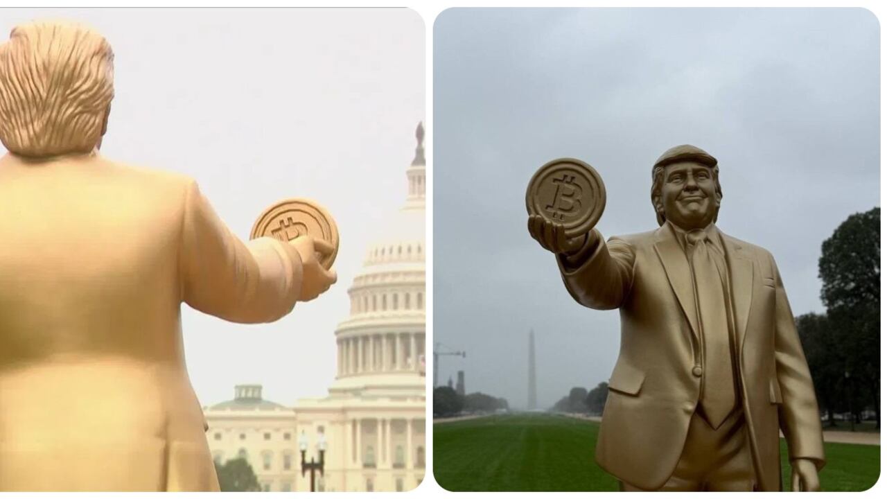 El miércoles de 17 de septiembre fue instalada una estatua del mandatario al frente del capitolio, en Washington D. C.