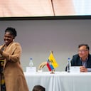 La vicepresidenta electa Francia Márquez y el presidente electo Gustavo Petro