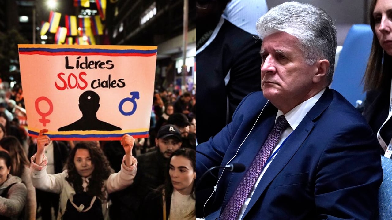 SOS de líderes sociales y Miroslav Jenča, jefe de la Misión de Verificación de la ONU en Colombia.