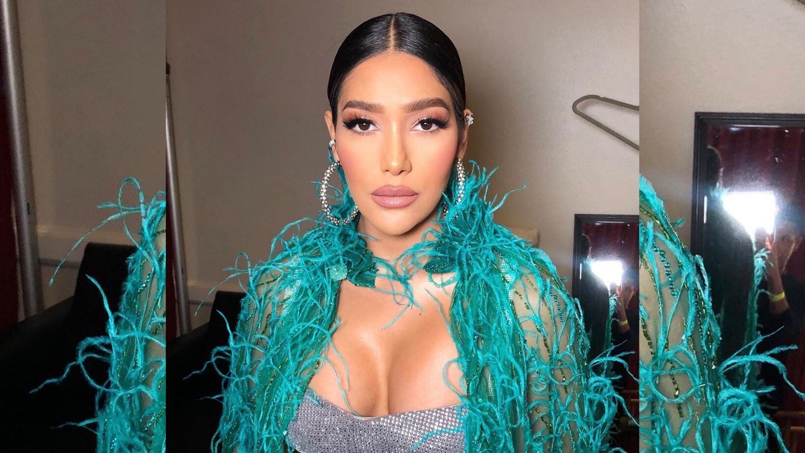 Con ajustado enterizo negro, Farina presumió sus curvas y se ganó la ovación de sus fans