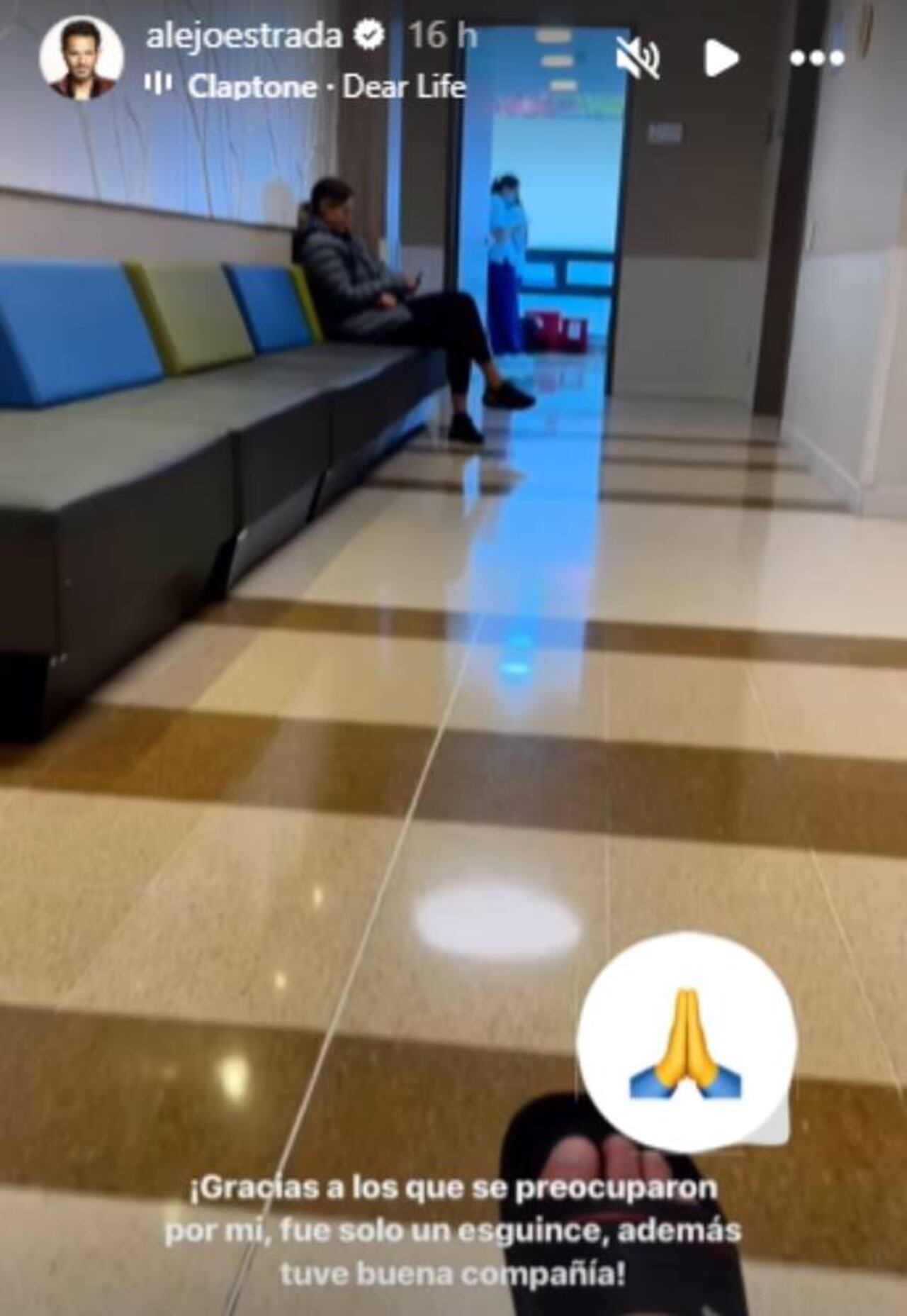 El actor mostró percance de salud que vivió.