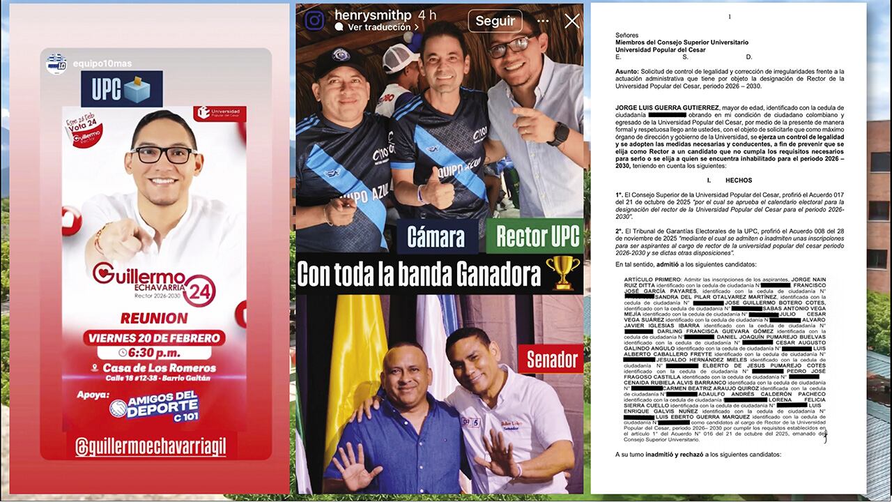 Guillermo Echavarría llevó a cabo eventos invitados por personas afiliadas a la campaña de Ape Cuello, de la mano de Henry Pradilla, uno de los líderes más visibles.