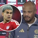 Vincent Kompany, técnico del Bayern, tiene plena confianza en la recuperación de Luis Díaz