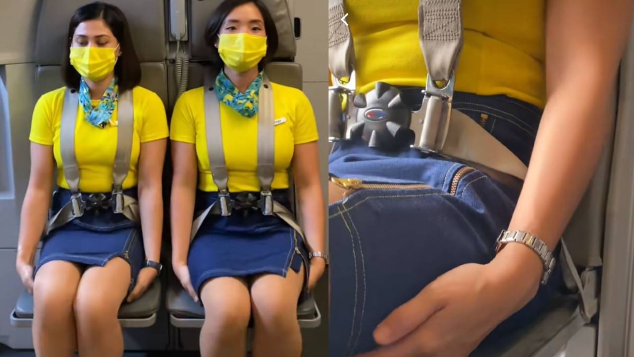 La azafata confesó por qué es una práctica habitual de ella y sus compañeros