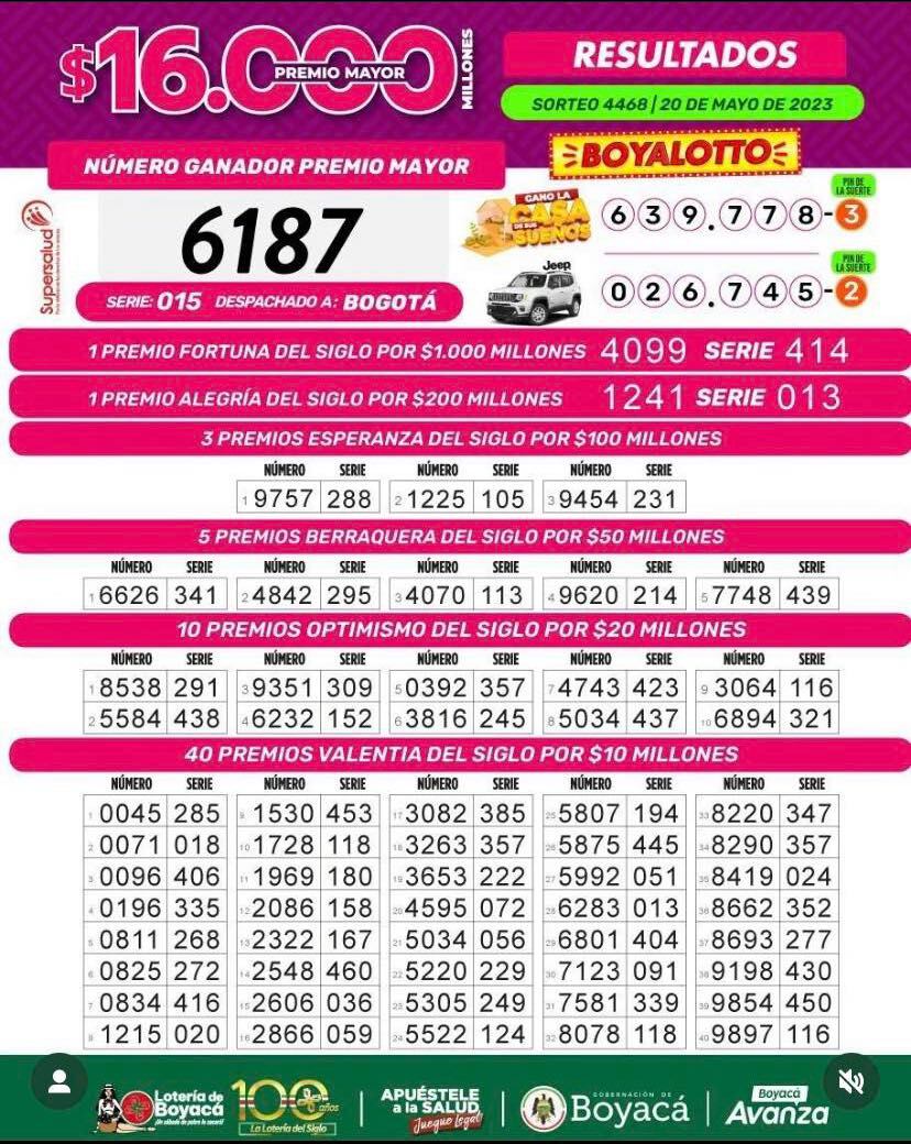 Lotería de Boyacá