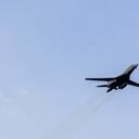 Así lucen los aviones bombarderos B-1B que por poco se acercan a la frontera con Rusia.