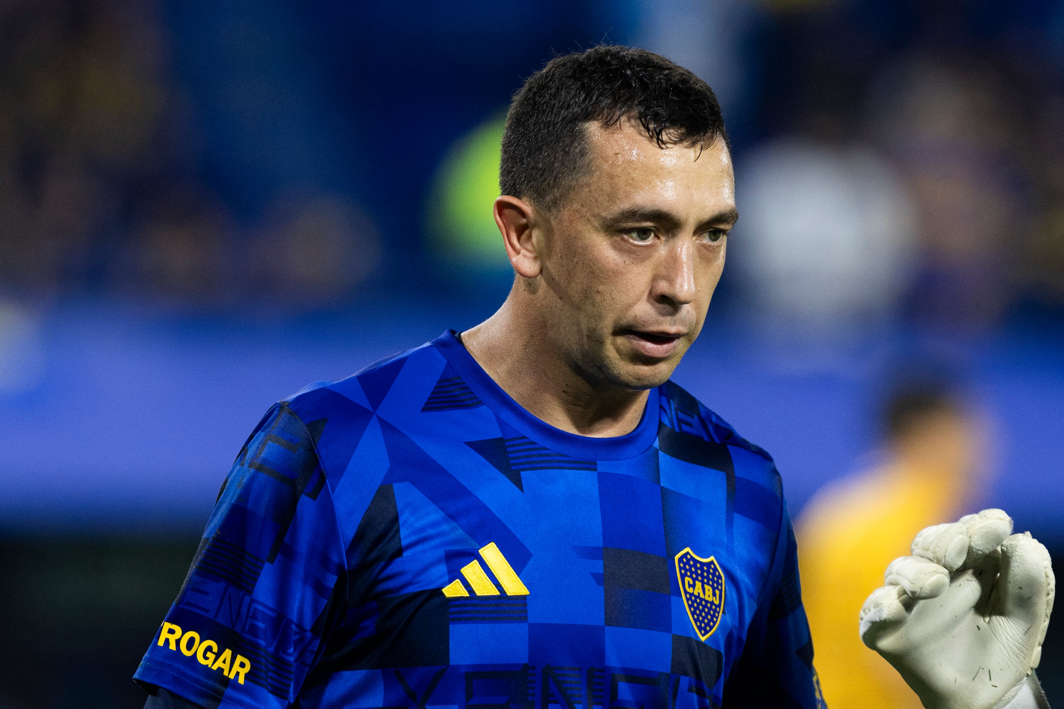 Agustin Marchesin cuando jugaba con Boca Juniors, antes de su lesión de ligamentos.