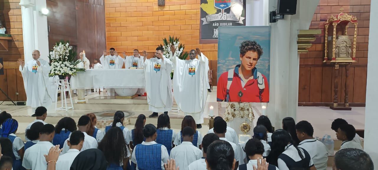 Reliquias de Carlo Acutis en Tumaco