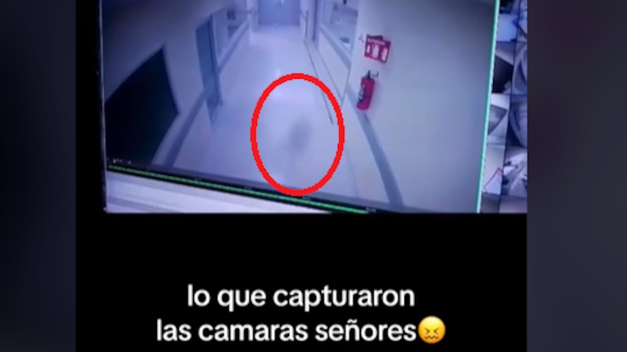 Supuesto fantasma en un hospital de México.