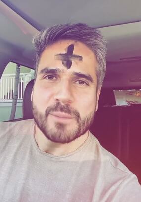 El actor colombiano participó del miércoles de ceniza