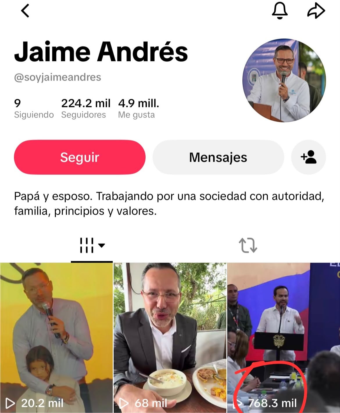 Video de declaración del presidente De La Espriella se viralizó