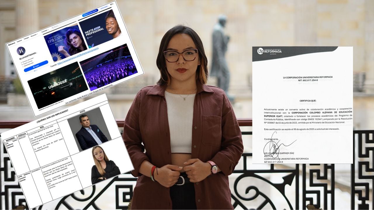 La representante a la Cámara, Jennifer Pedraza, asegura que directivos y exdirectivos de la San José habrían creado una universidad de papel. La congresista señala que la empresa BLUHARTMANN actuaría como operador tecnológico, comercial y administrativo del proceso educativo.