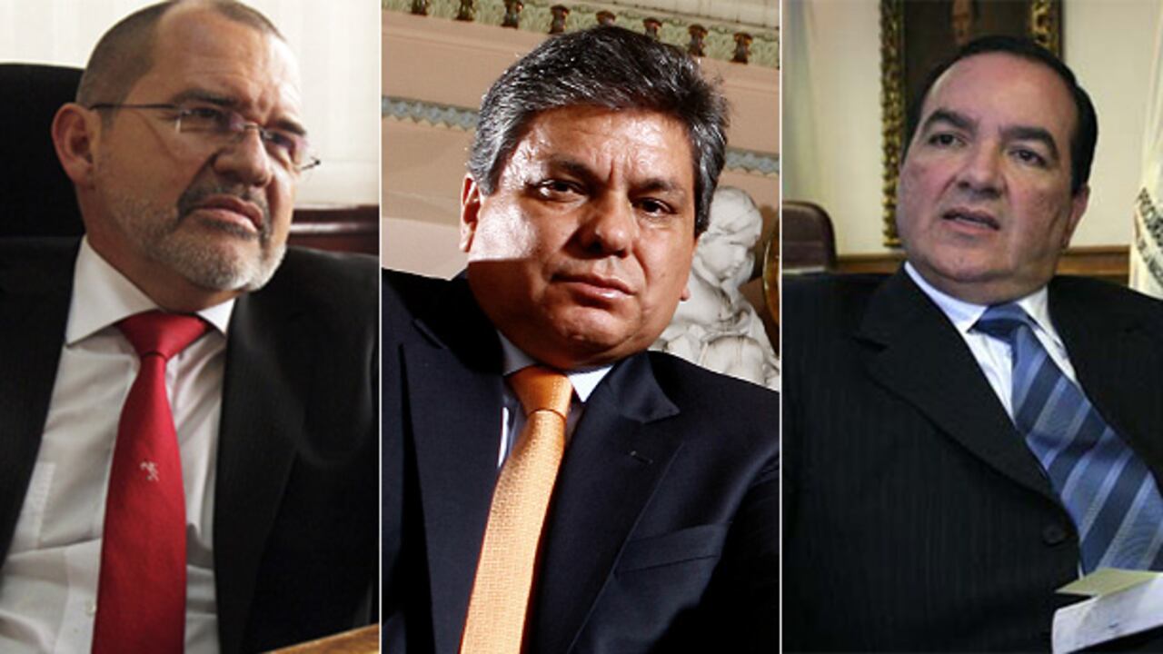 Carlos Ardila Ballesteros, Gilberto Rondón y Edgardo Maya.