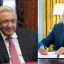 Andrés Manuel López Obrador, presidente de México, y su homólogo de Estados Unidos, Joe Biden.