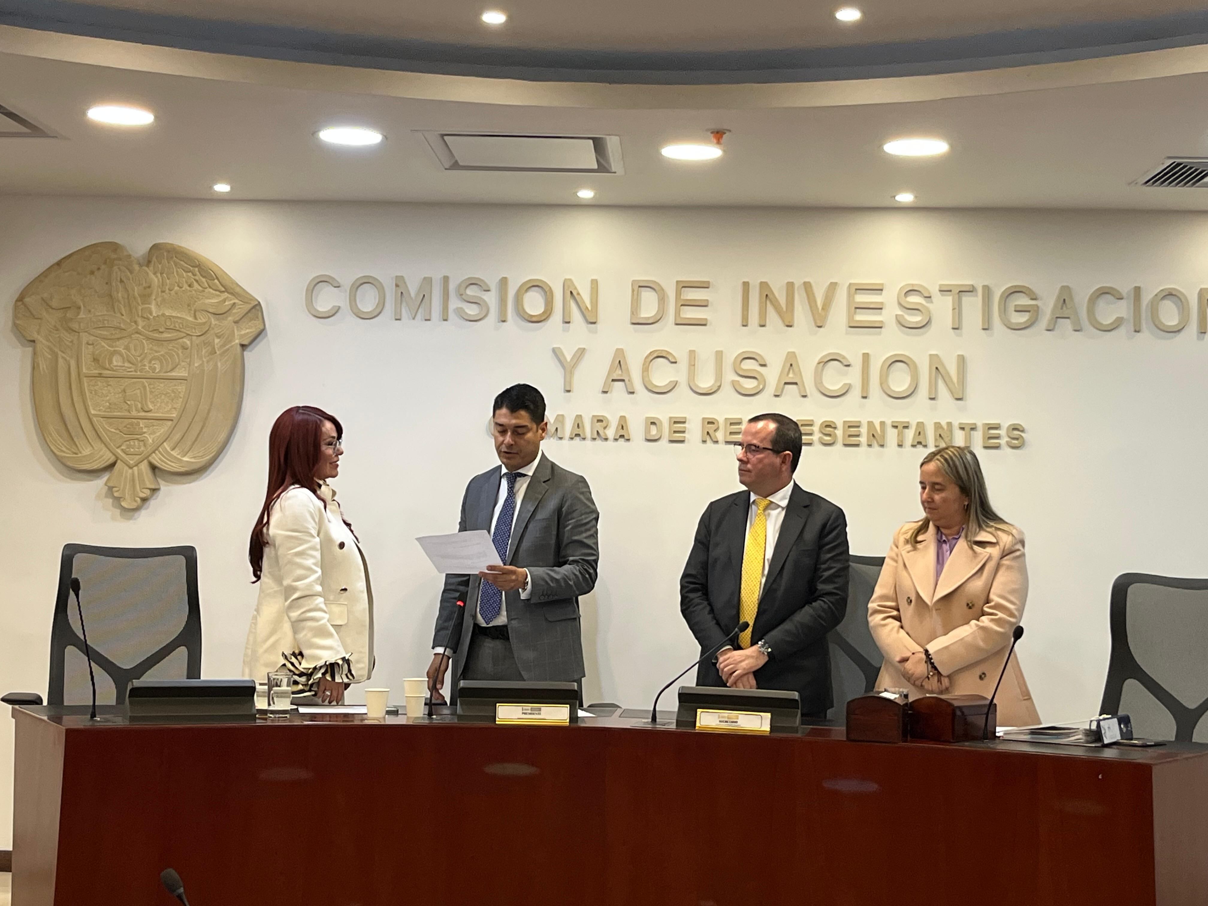 Gloria Arizabaleta, del Pacto Histórico, la nueva presidenta de la Comisión de Investigación y Acusación de la Cámara.