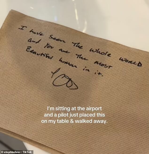 El mensaje que recibió la influenciadora del piloto desató una ola de comentarios.