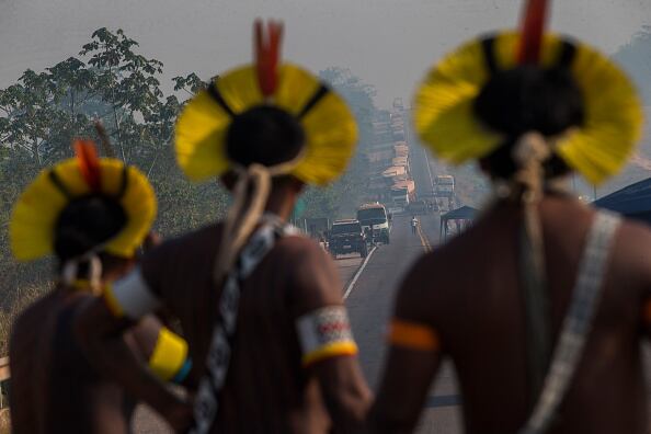 Indígenas kayapó, en Brasil. Imagen de archivo.