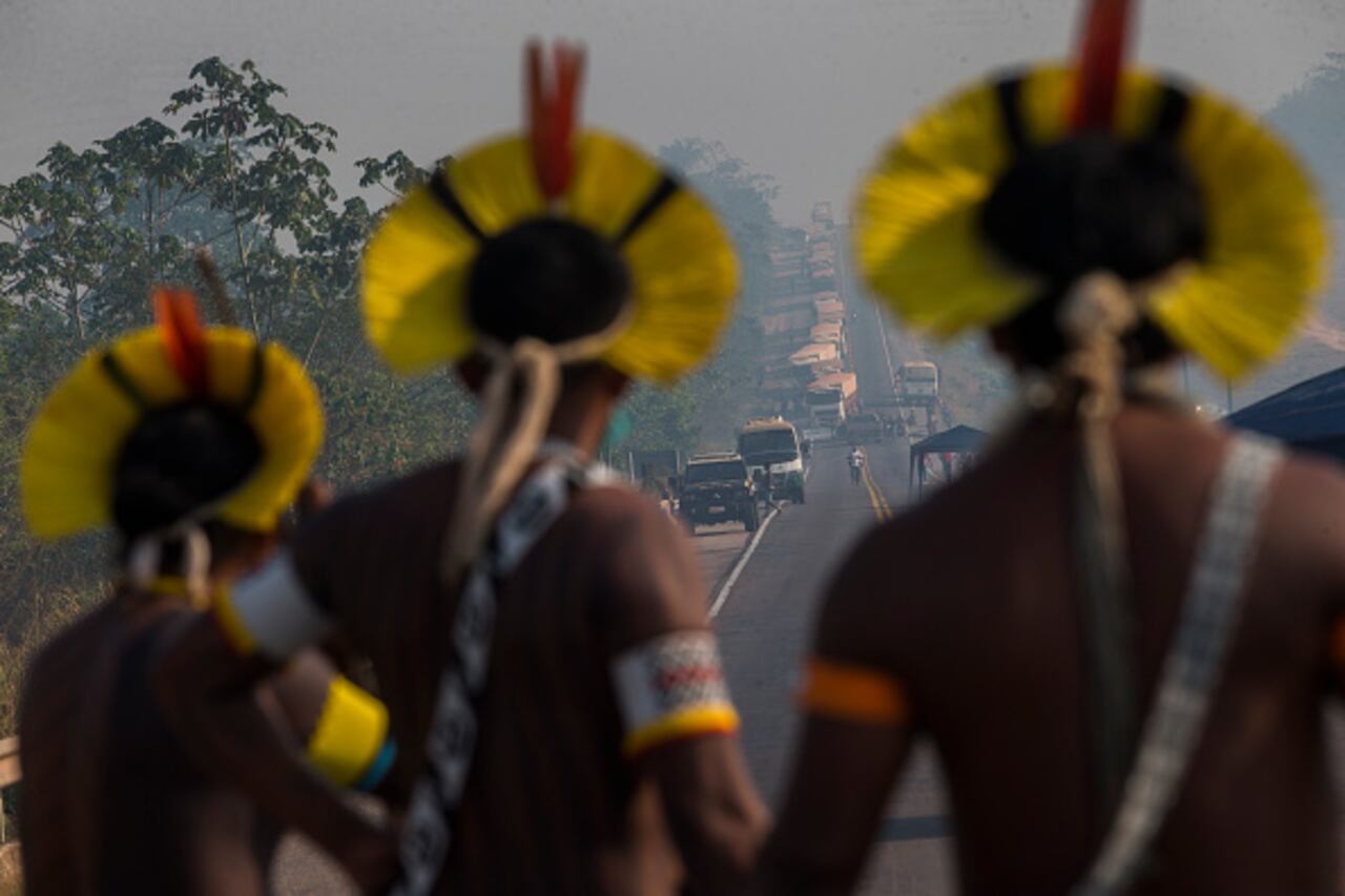 Indígenas kayapó, en Brasil. Imagen de archivo.