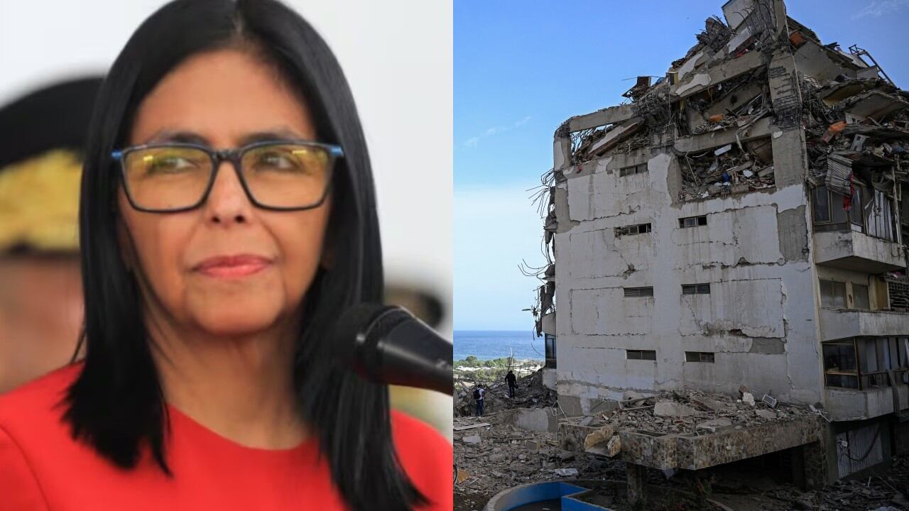 Delcy Rodríguez fue abucheada tras detenerse las labores de rescate durante su visita a edificio colapsado.