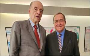 Canciller Álvaro Leyva y agente de Nicaragua Carlos Argüello Gómez