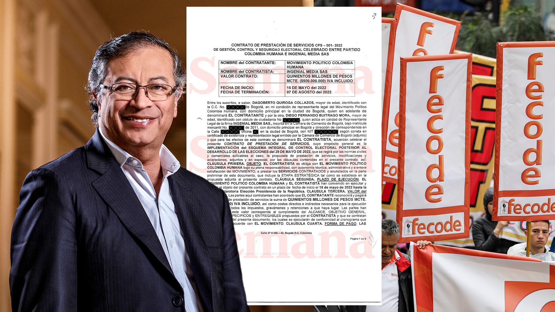 Gustavo Petro documento Fecode