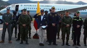 Presidente Abelardo De La Espriella y la Fuerza Pública.
