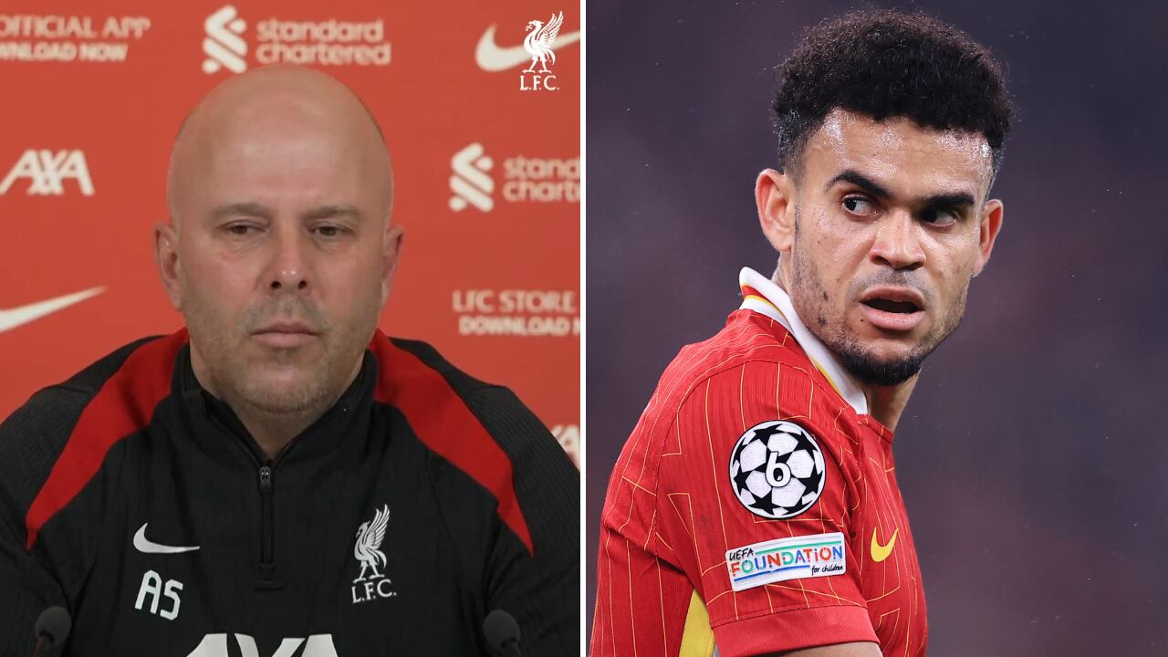 Arne Slot confirma malas noticias para Luis Díaz