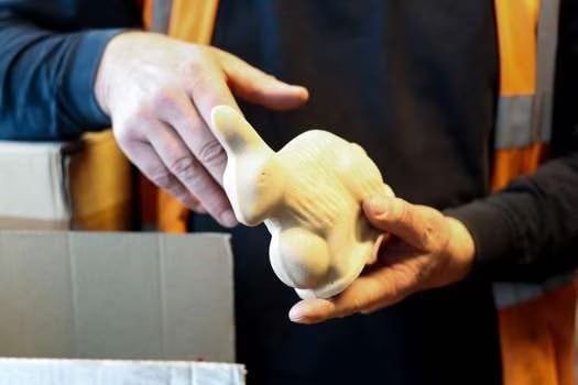 Un oficial de aduanas del Aeropuerto de Bruselas, descubrió un lote de conejos de pascua que en interior contenían elementos para fabricar pastillas de éxtasis.