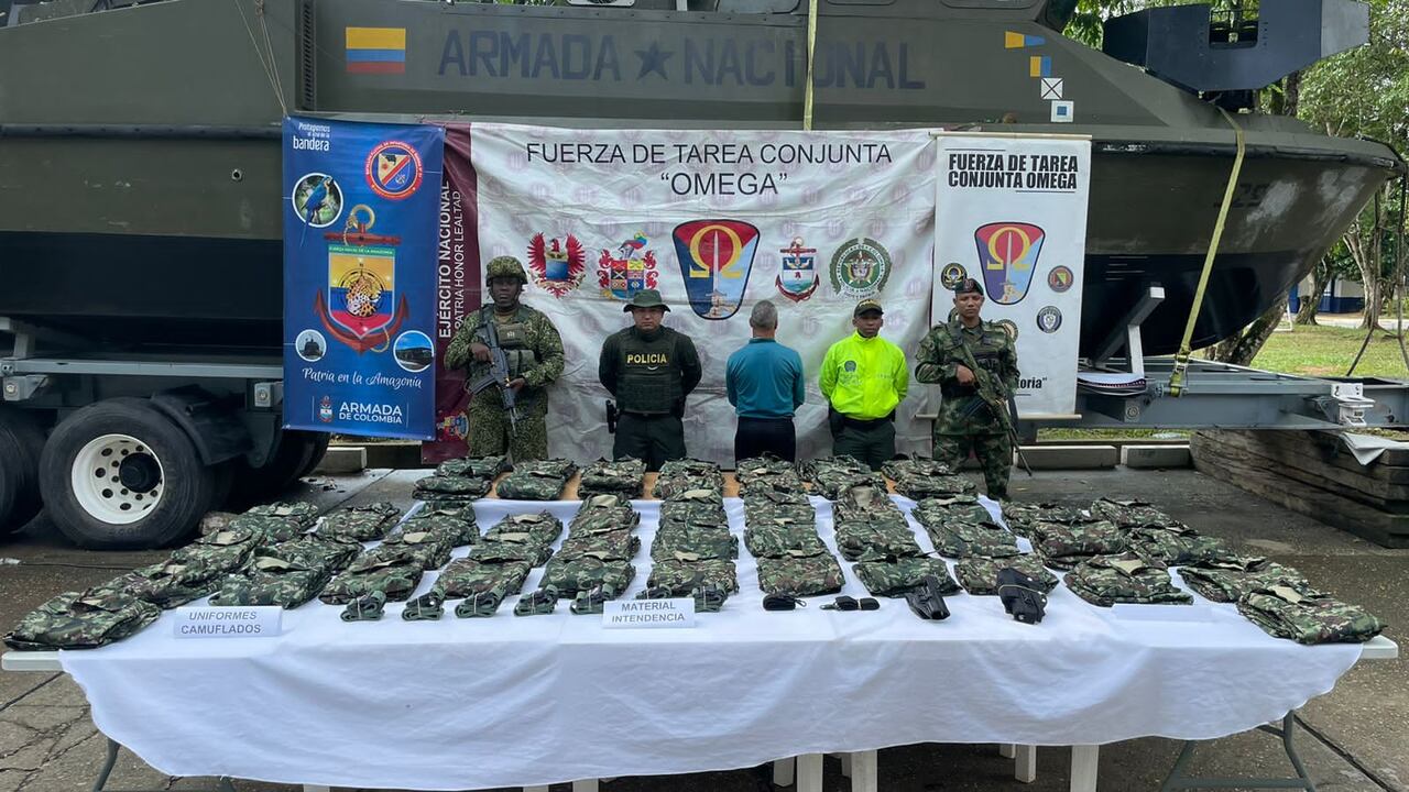 Fuerzas Militares incautan material de intendencia del Estado Mayor Central de las disidencias de las Farc