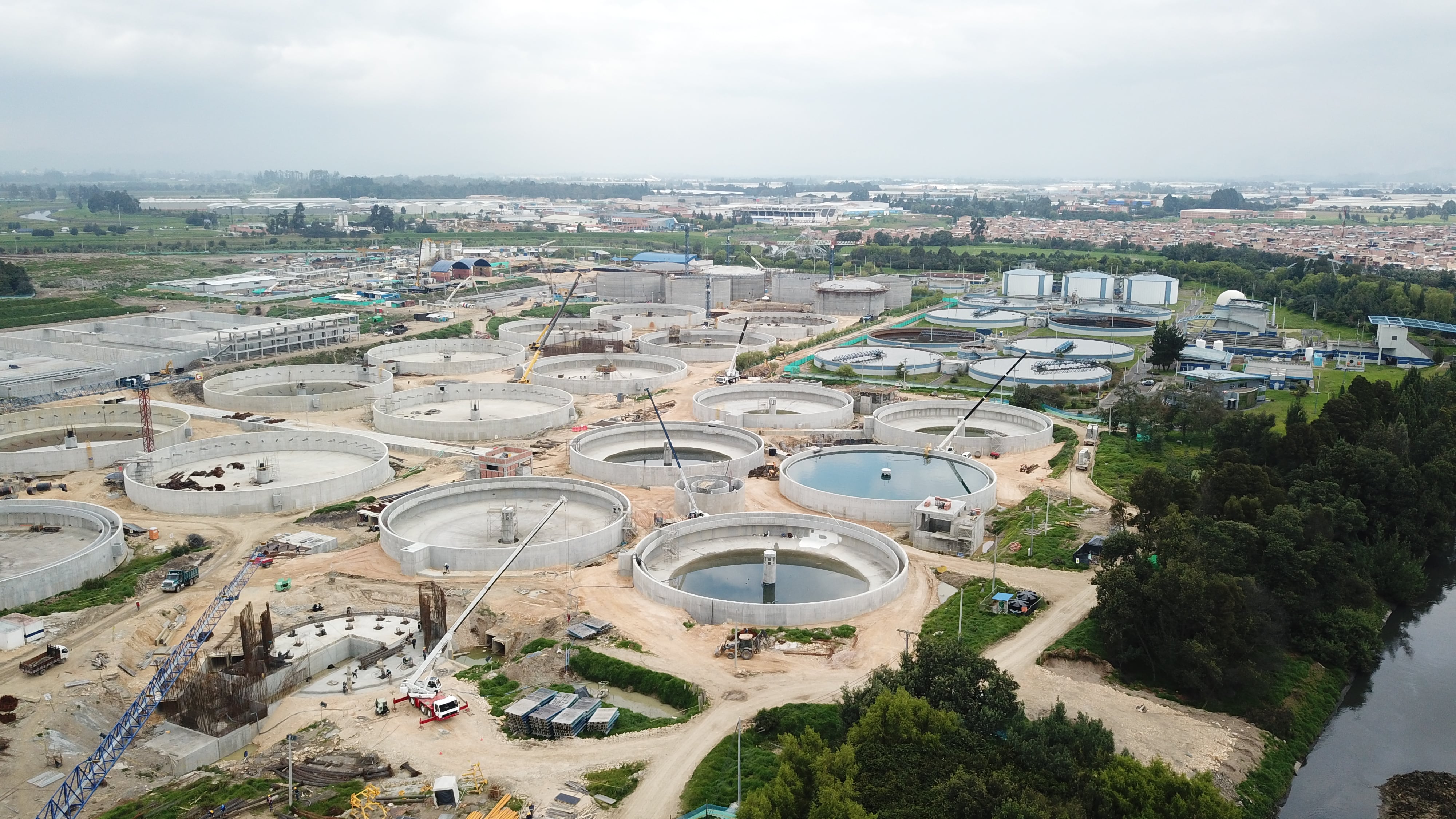 Esta planta tratará el 30 % de las aguas residuales de Bogotá.
