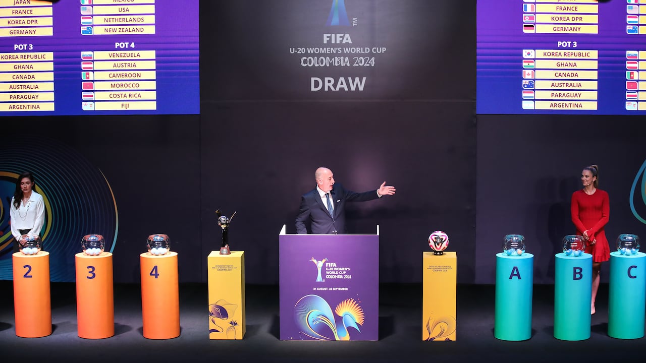 Sorteo Copa Mundial Femenina Sub-20 de la Fifa Colombia 2024