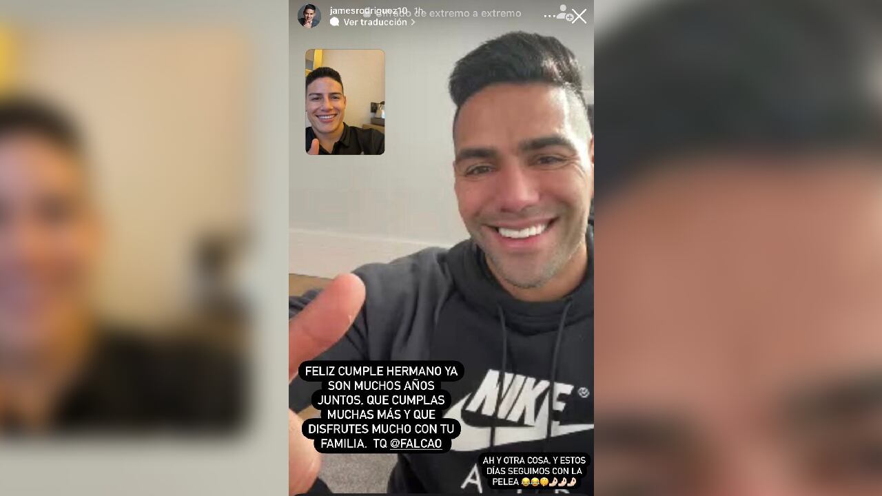 Mensaje de James a Falcao en su cumpleaños