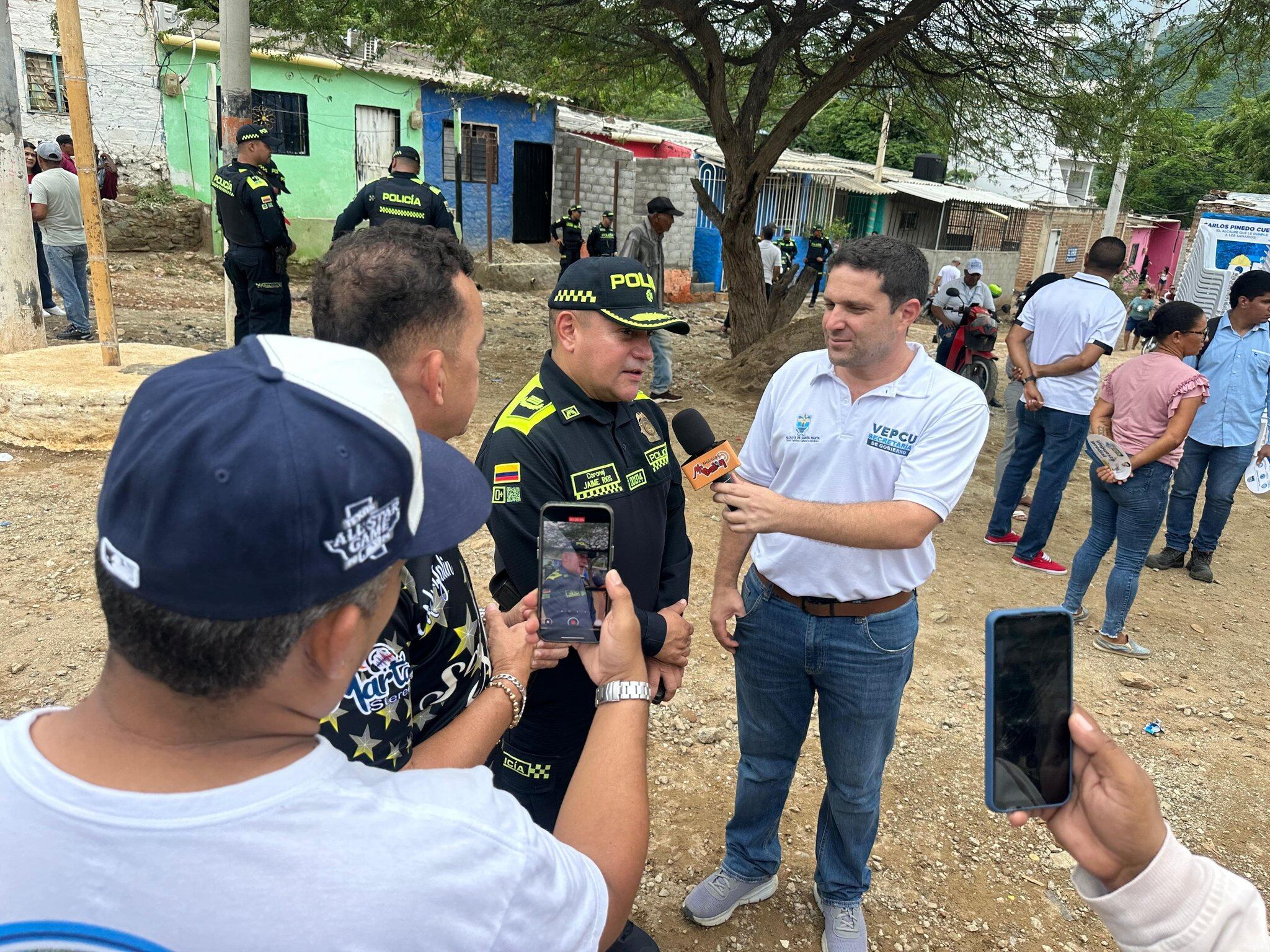 El coronel Jaime Hernán Ríos Puerto, jefe de la Seccional de Tránsito y Transporte de la Policía Metropolitana de Santa Marta.