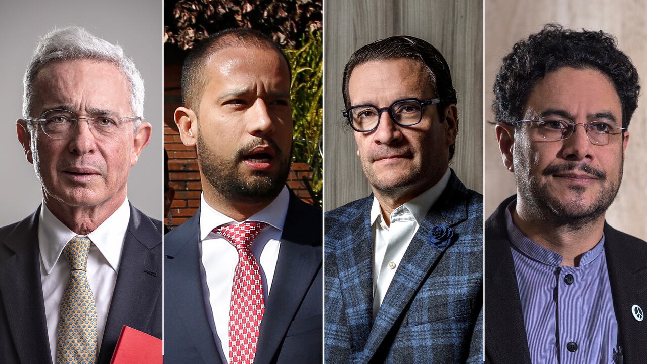 Álvaro Uribe, Diego Cadena, Ivan Cancino y Ivan Cepeda