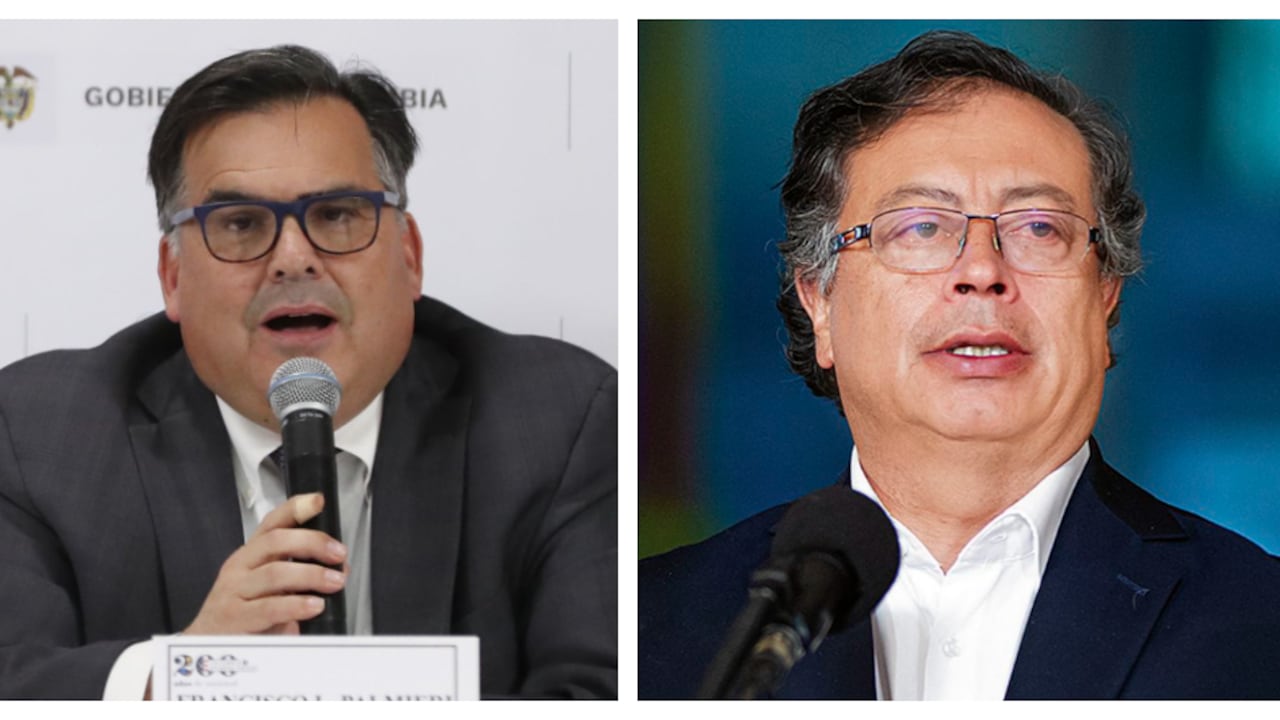 Francisco Palmieri embajador encargado y Gustavo Petro.