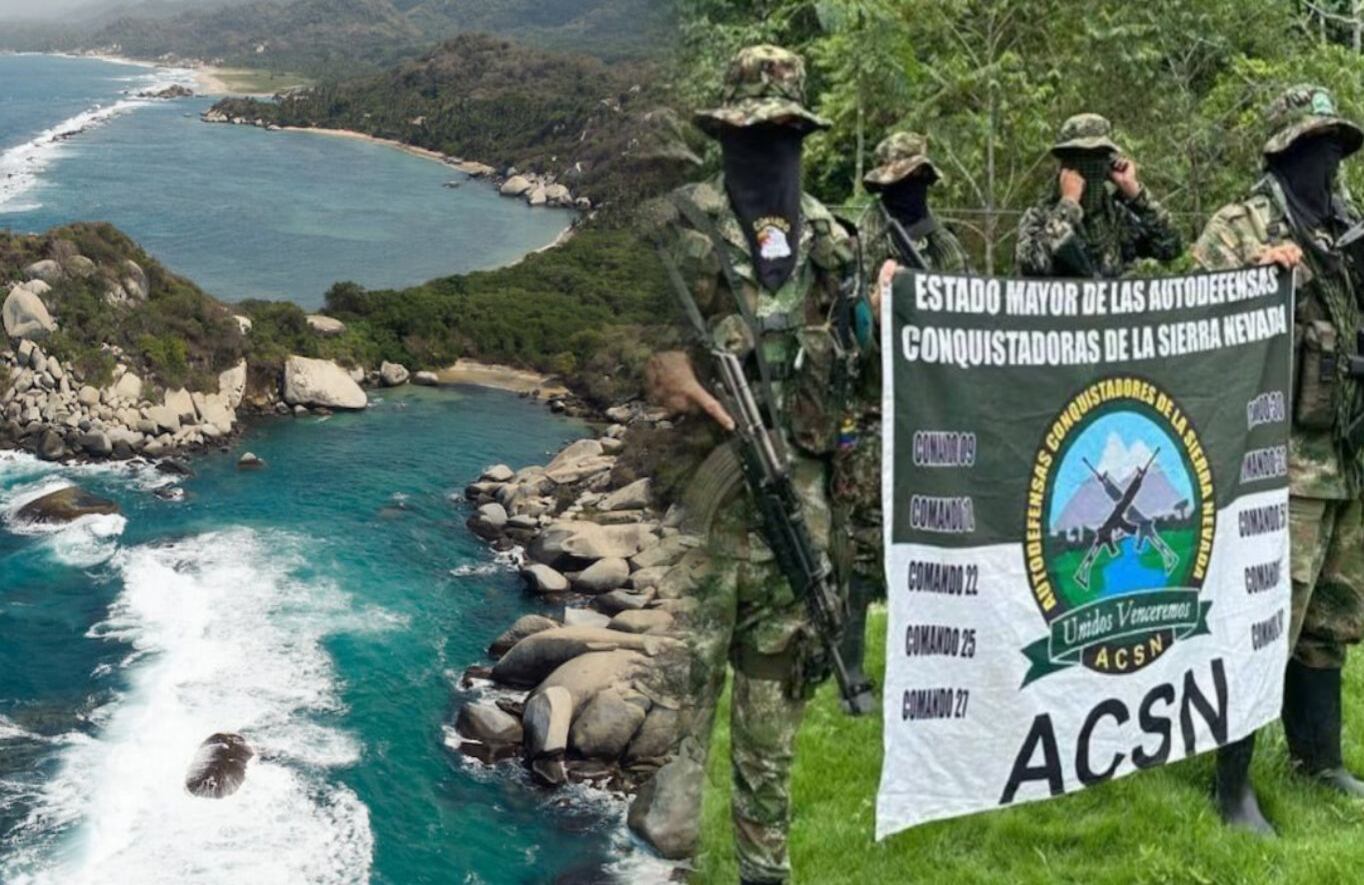 Parque Tayrona y las Autodefensas Conquistadoras de la Sierra Nevada.