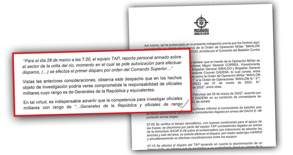 Un año después del operativo militar, las investigaciones avanzan con paso firme, pero ahora, al estar involucrados generales de la república, será la sala disciplinaria de instrucción de la Procuraduría, recientemente creada, la que dicte la última palabra. 