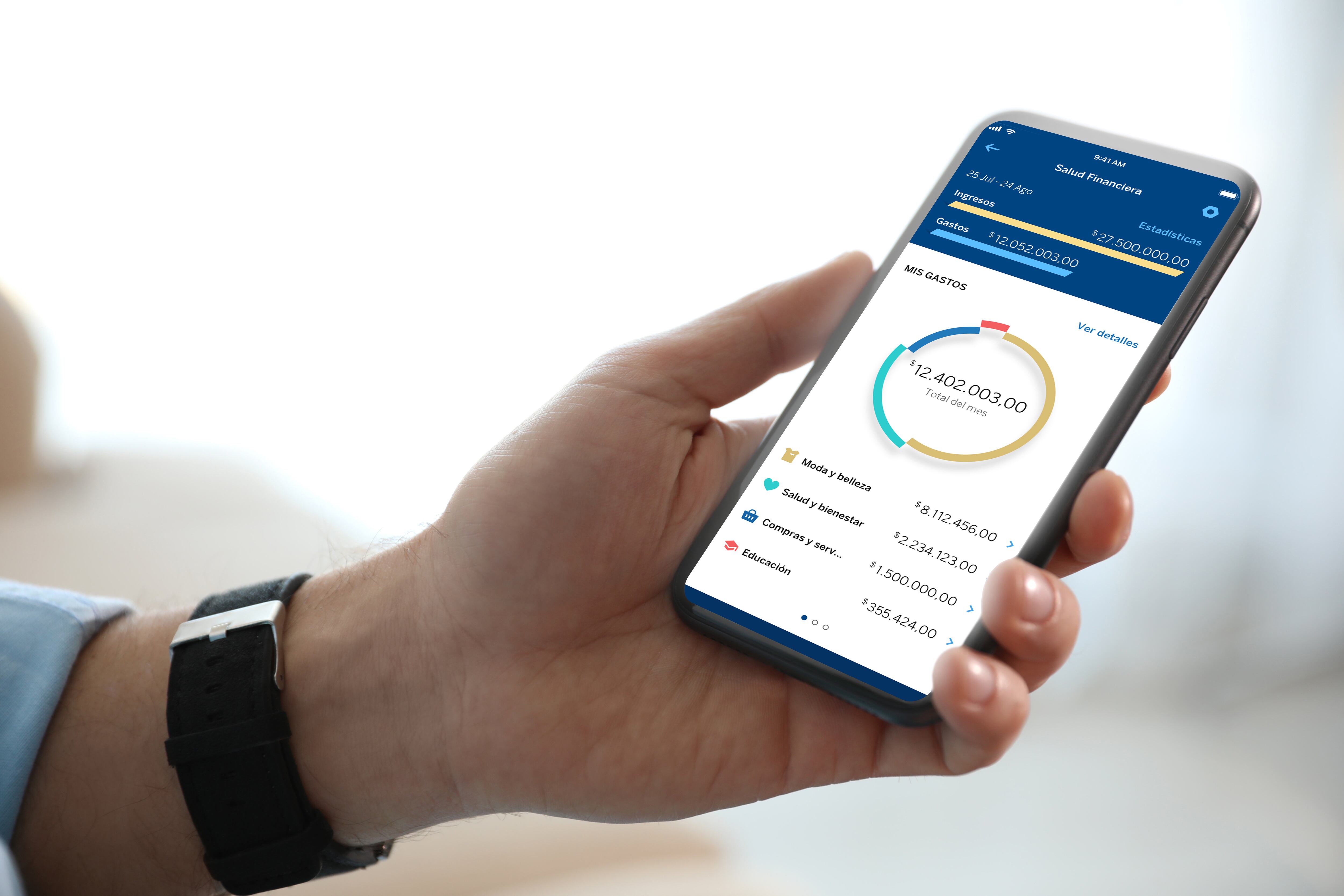 La funcionalidad Salud Financiera busca contribuir con la estabilidad financiera de los clientes de BBVA e incentivar el ahorro.